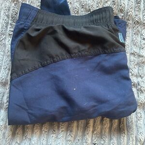 Nike Black and Navy Elastic Waist Shorts